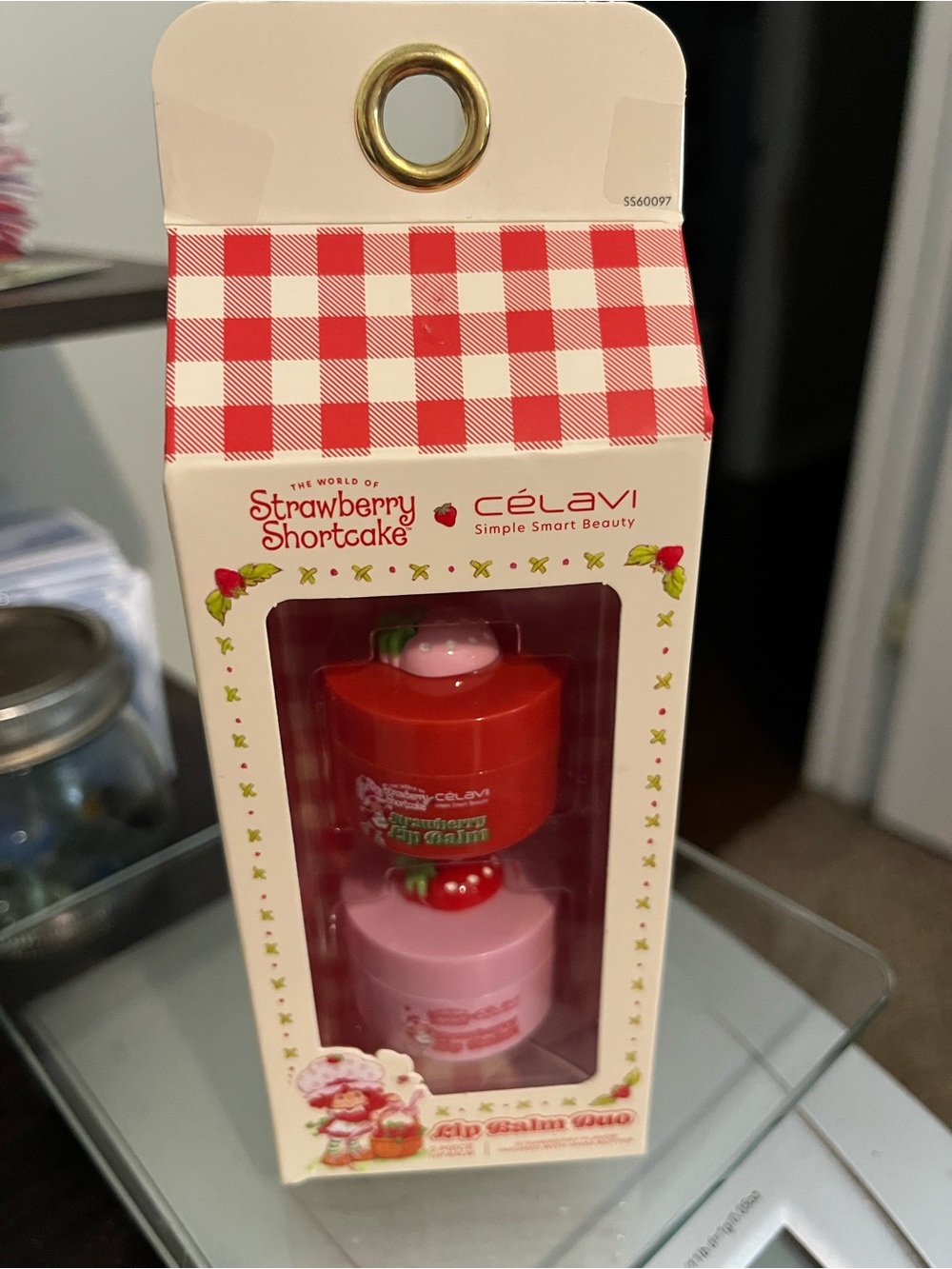 Célavi x Strawberry Shortcake Lip Balm Duo - Red & Pink